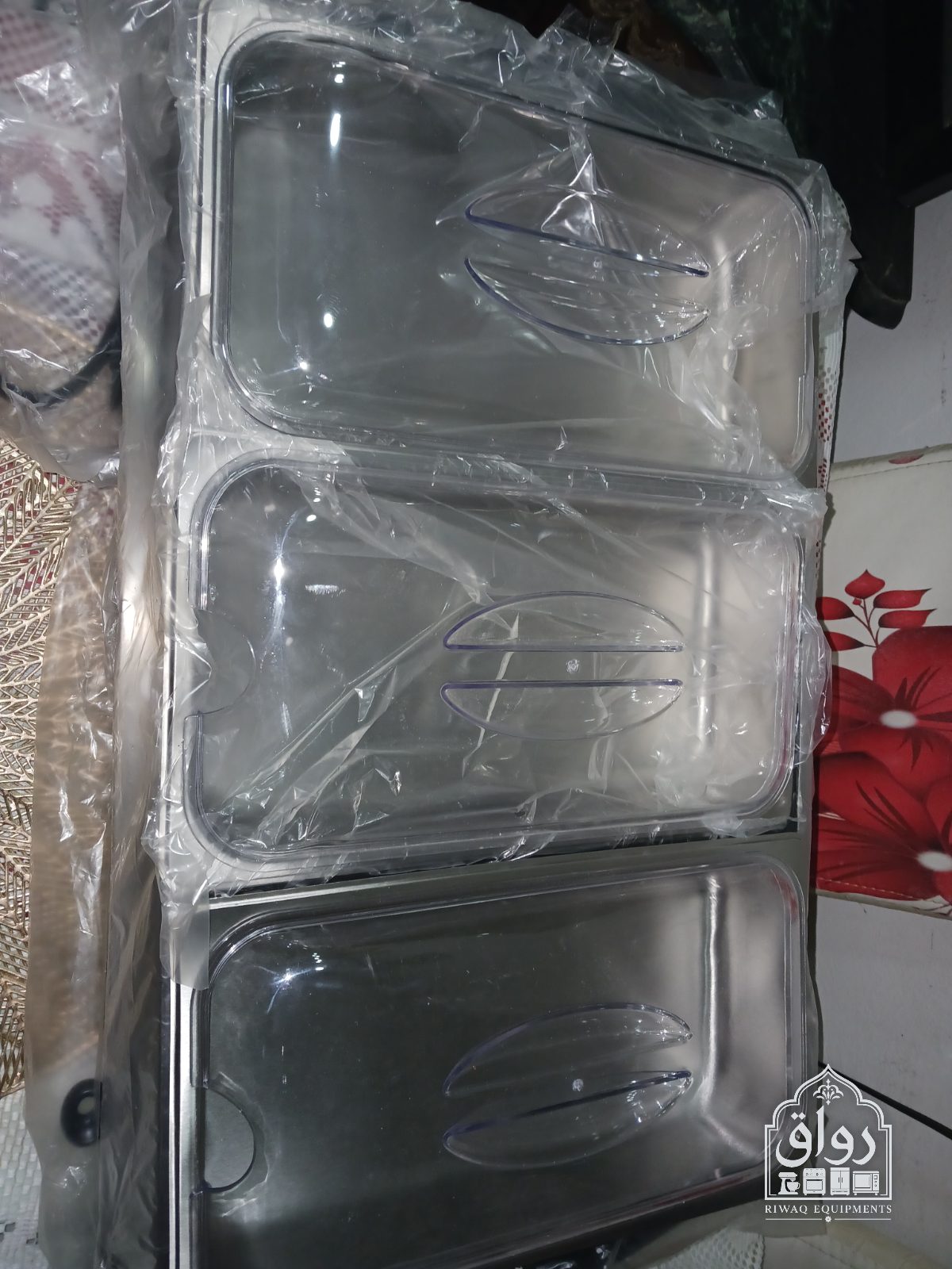 Chauffe-plat de buffet 3 bacs — neuf — miniature 4