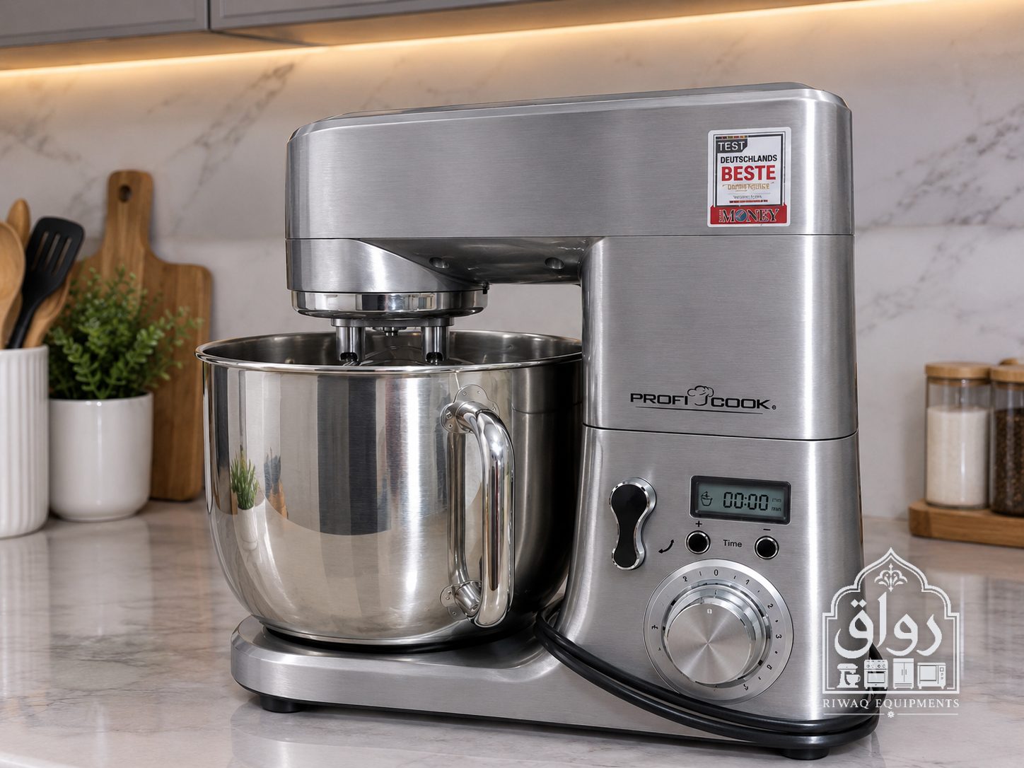 Robot pétrin ProfiCook XXL 10L – 1500W – Inox — miniature 2