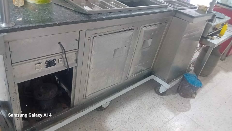 Comptoir  inox 2metre 12bacs — miniature 4
