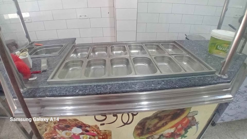 Comptoir  inox 2metre 12bacs — miniature 2