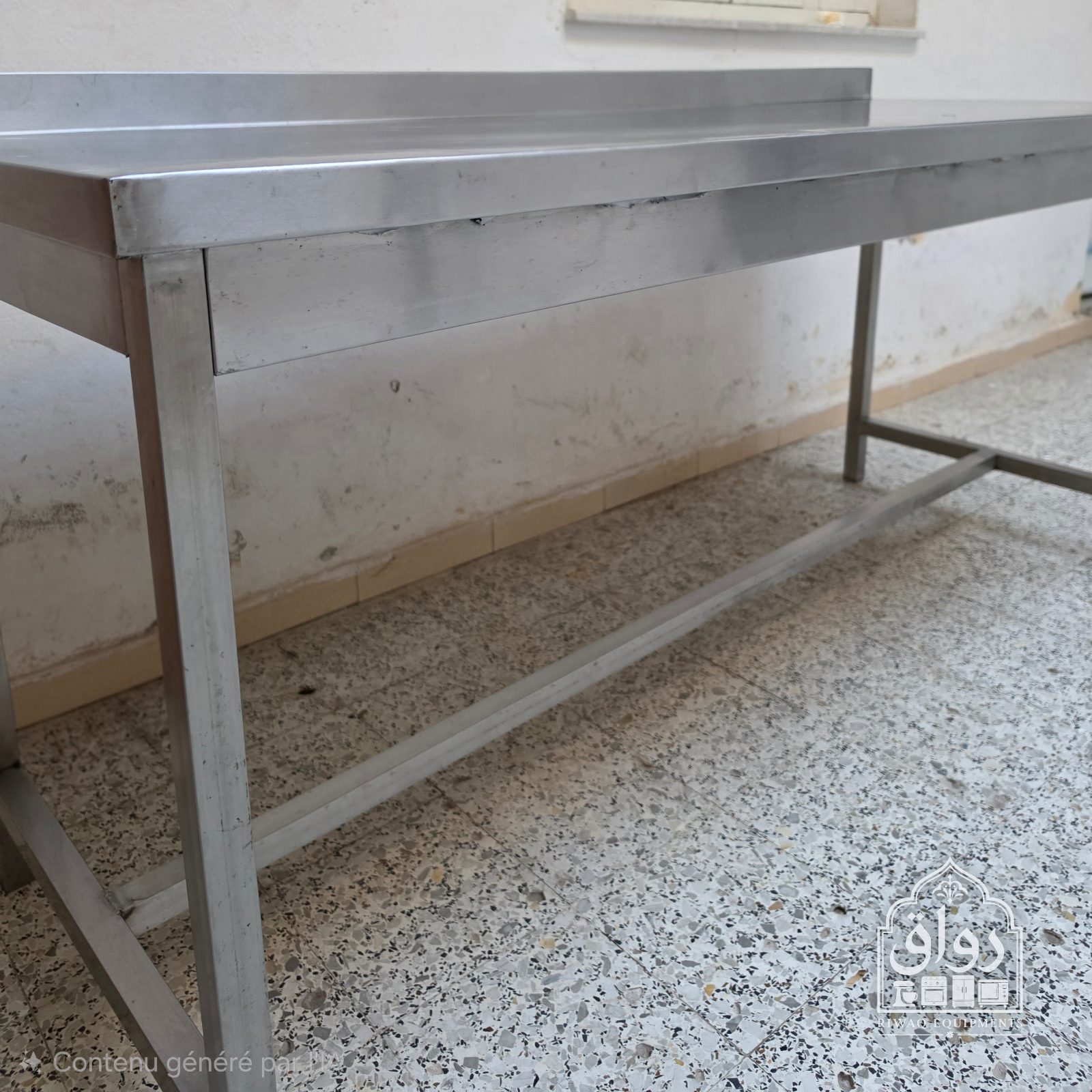 💥table de travail inox alimentaire 💥 💥2m/70cm💥 ✅️on bonne état ✅️ ☎️27881466☎️ — miniature 4
